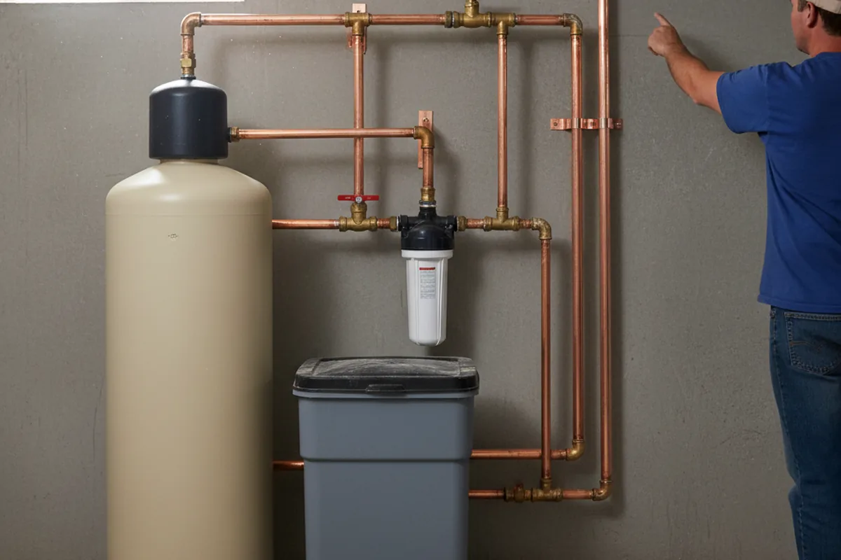 Whole-house water treatment system installed in Plessis